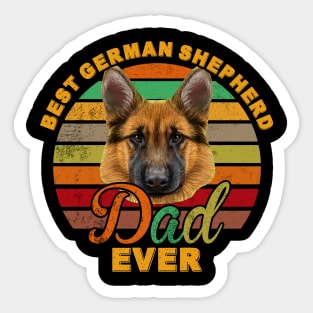 Best German Shepherd Dad Ever Sticker